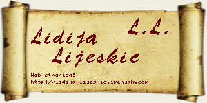 Lidija Lijeskić vizit kartica